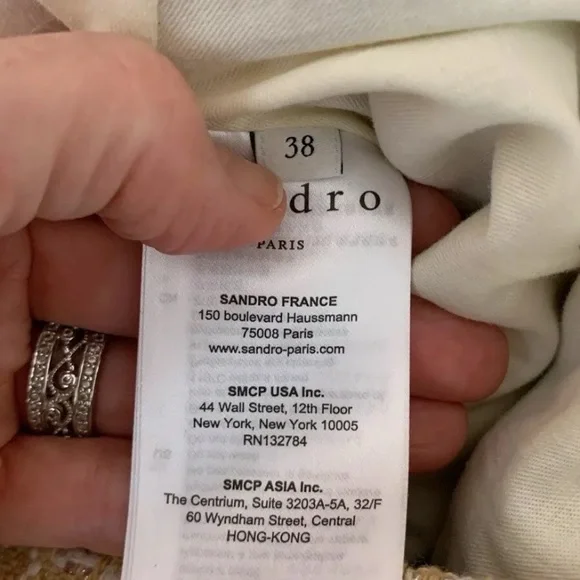 Sandro Mina Chambray & Metallic Tweed Dress - Picture 14 of 16